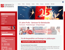 Tablet Screenshot of profis-seminare.de
